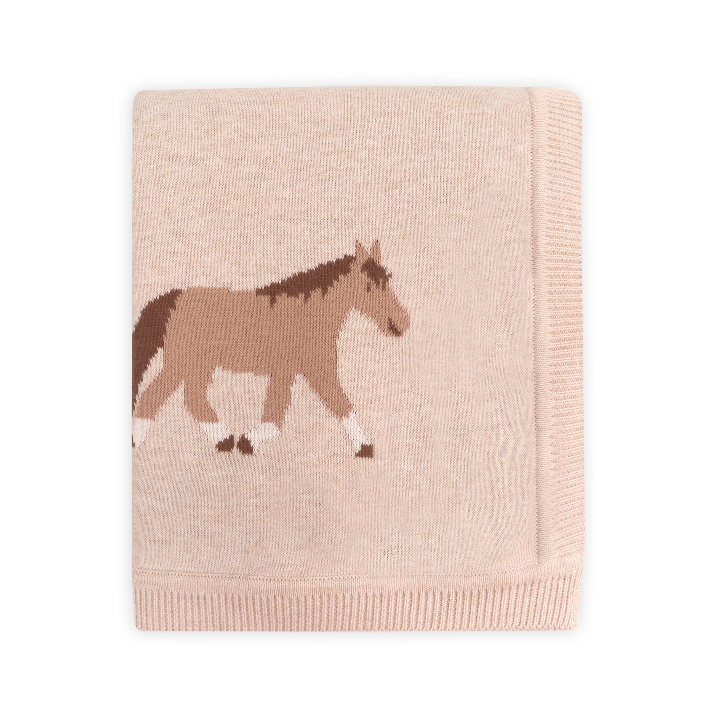 Pony Snuggles Organic Baby Blanket