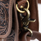 Saddle & Hide Tooled Purse