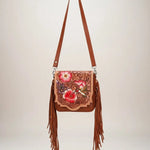 Leather Hand Tooled Crossbody Bag Faire - Sixtease Bags USA