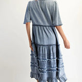 Fanny Western Denim Dress - Bridle Up Hope Shop