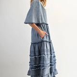 Fanny Western Denim Dress - Bridle Up Hope Shop
