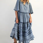 Fanny Western Denim Dress - Bridle Up Hope Shop