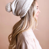 hope beanie in boucle knit