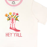 Hey Y'all - Little Cowgirl Tee
