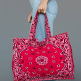 Red Bandana Cowgirl Tote