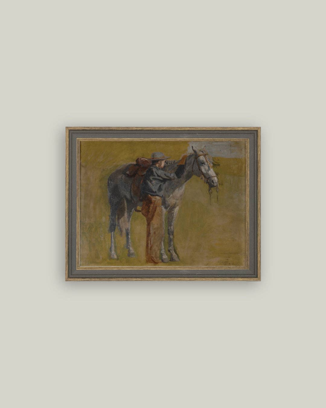 Study For Cowboys Art 9" x 7"