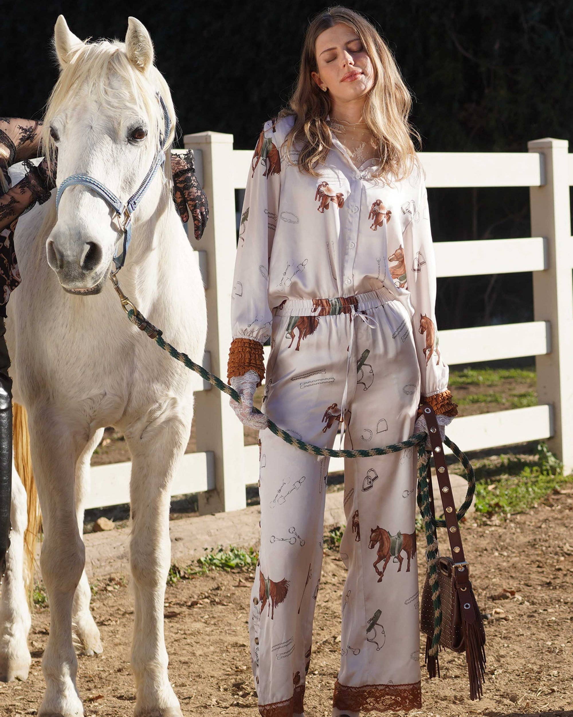 Stable Story Satin Stretch Pants