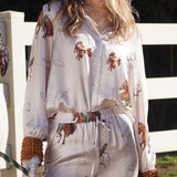 Stable Story Satin Stretch Blouse