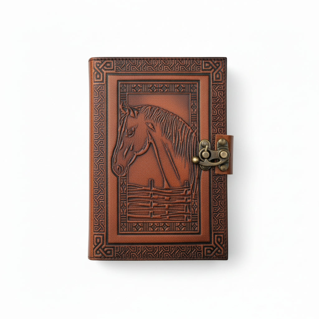 Leather Vintage Horse Journal