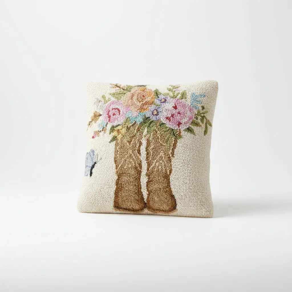 Floral Boots Hook Pillow - Bridle Up Hope Shop