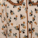 Floral Ruffle Western Sherpa Jacket - Bridle Up Hope Shop