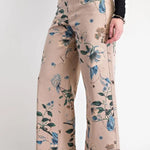 Floral Soft Twill Stretch Pants - Bridle Up Hope Shop