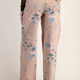 Floral Soft Twill Stretch Pants - Bridle Up Hope Shop