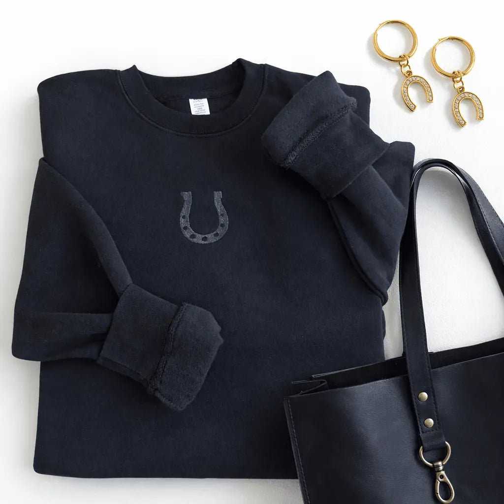 Fortuna Horseshoe SWEATSHIRT - Bridle Up Hope Shop
