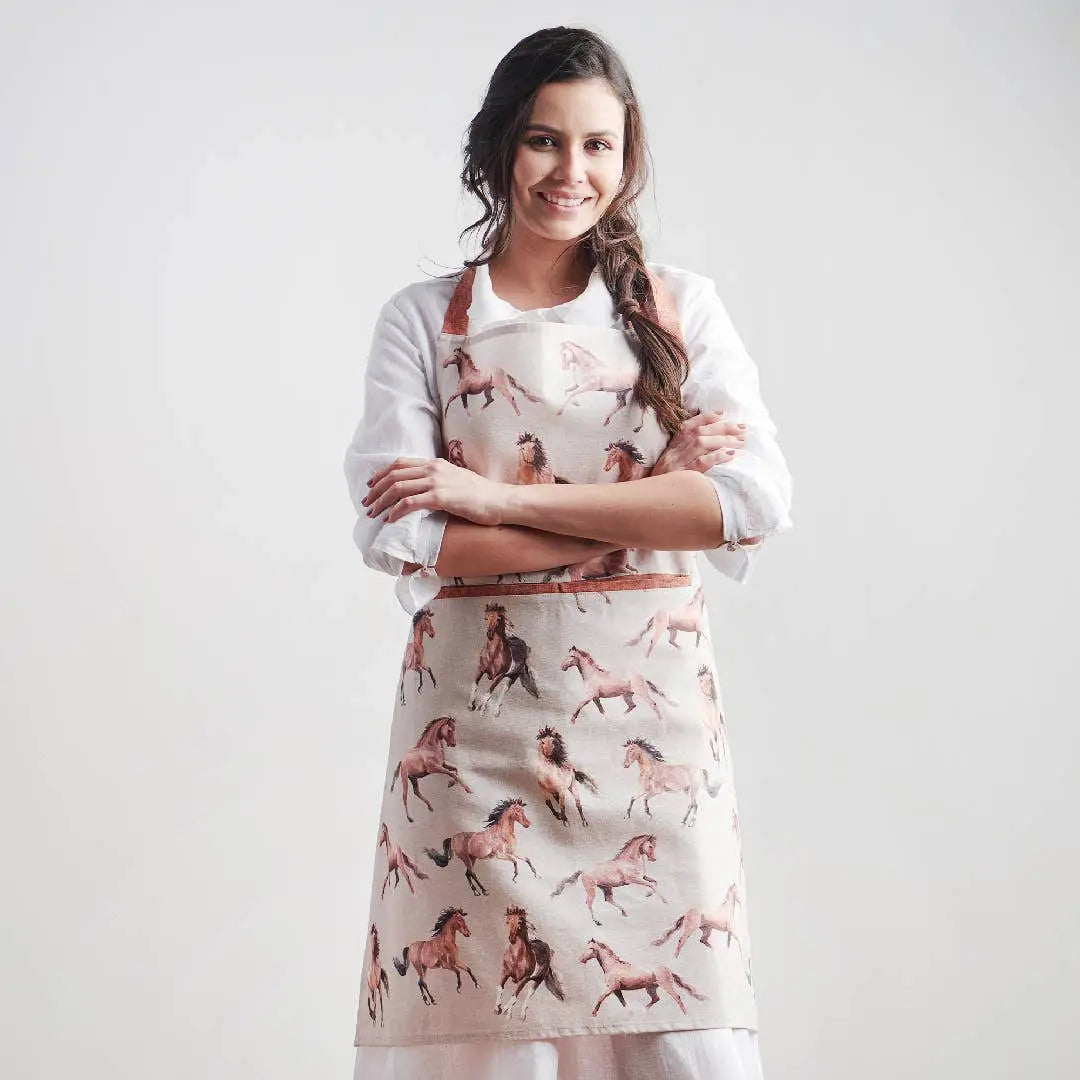 Free Horses Cotton Apron - Bridle Up Hope Shop