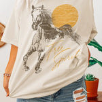 Free Spirit Horse T-Shirt - Bridle Up Hope Shop
