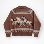Galloping Horses Zip Cardigan - Bridle Up Hope Shop