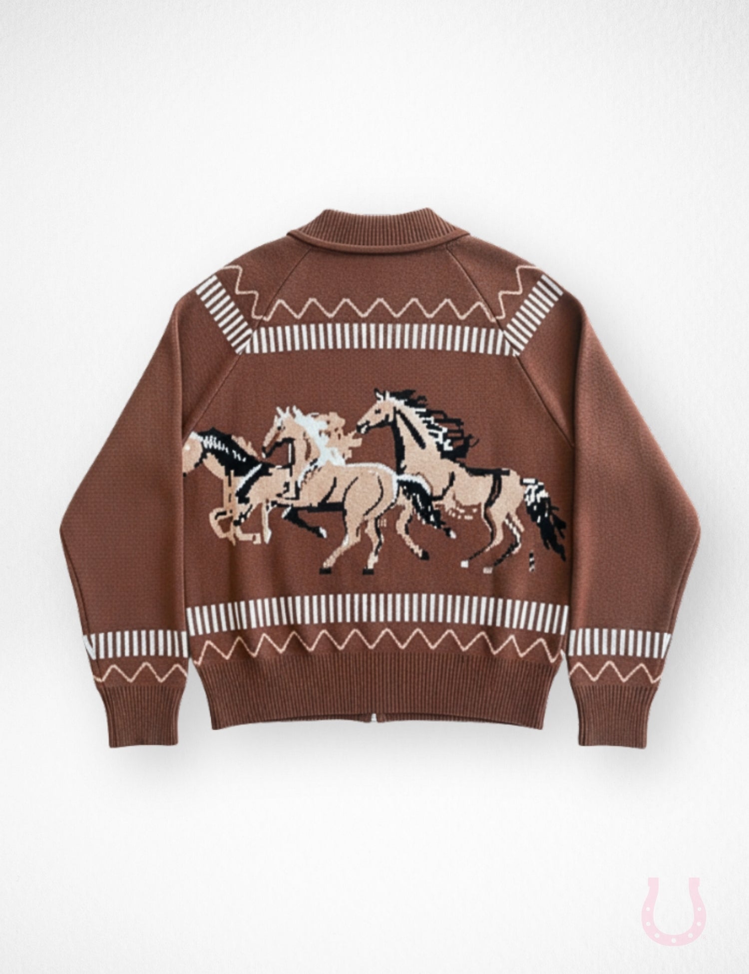 Galloping Horses Zip Cardigan
