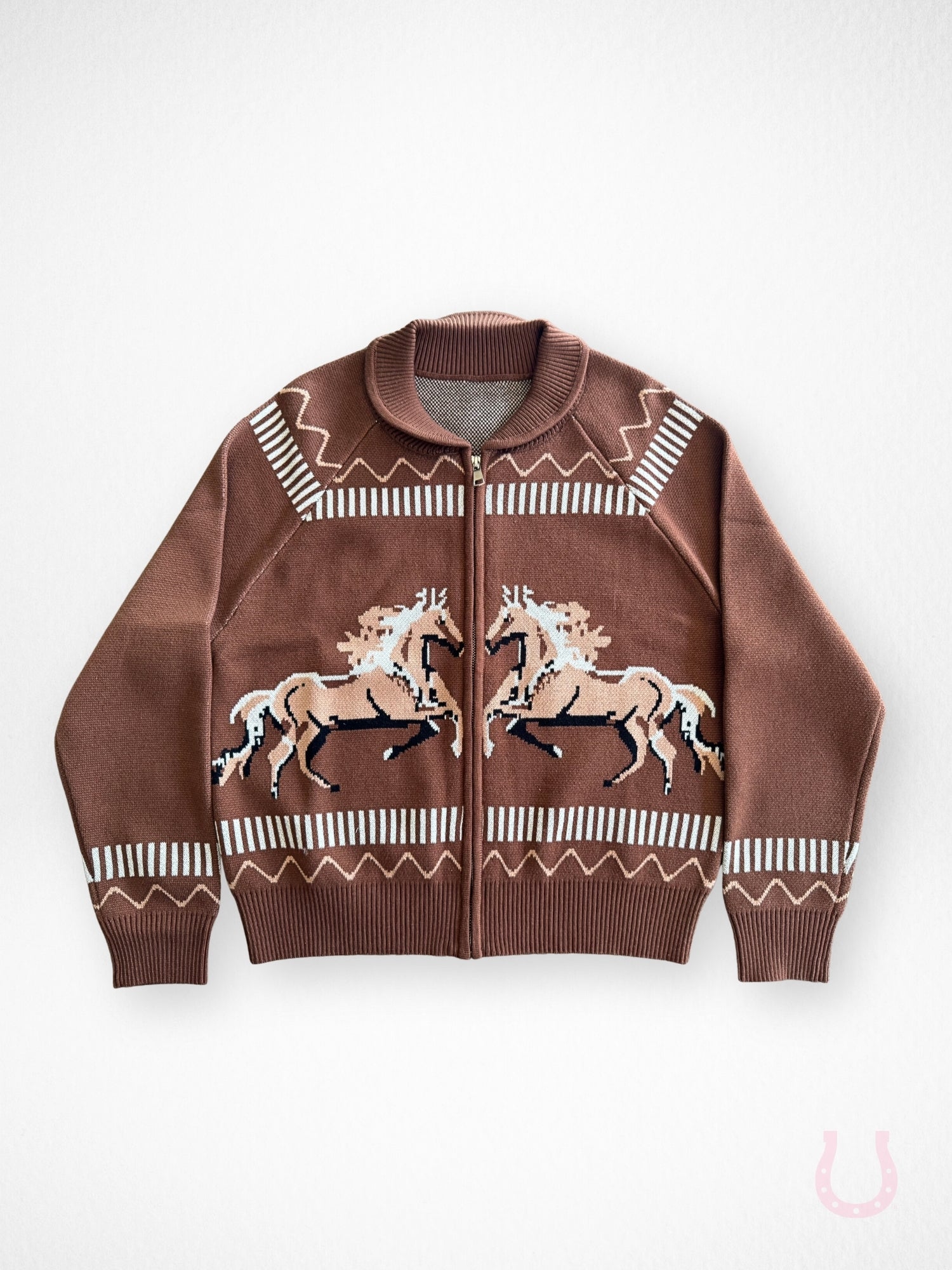 Galloping Horses Zip Cardigan