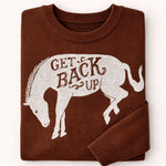 Get Back Up Horse Sweater - Bridle Up Hope Shop