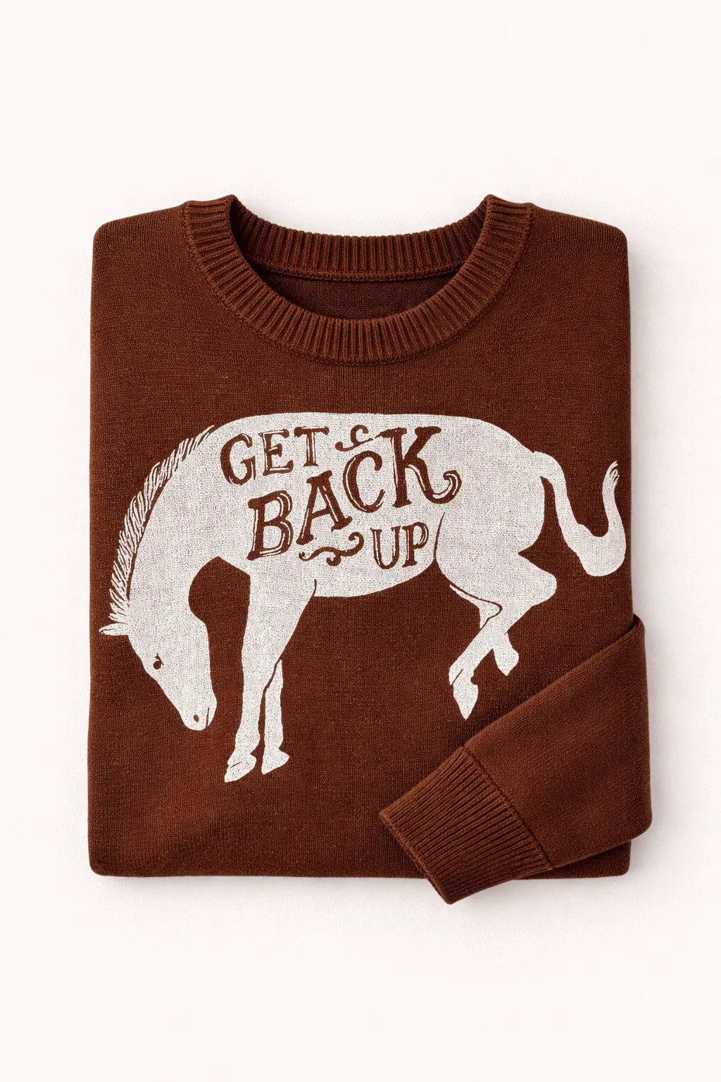 Get Back Up Horse Sweater - Bridle Up Hope Shop