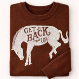 Get Back Up Horse Sweater - Bridle Up Hope Shop