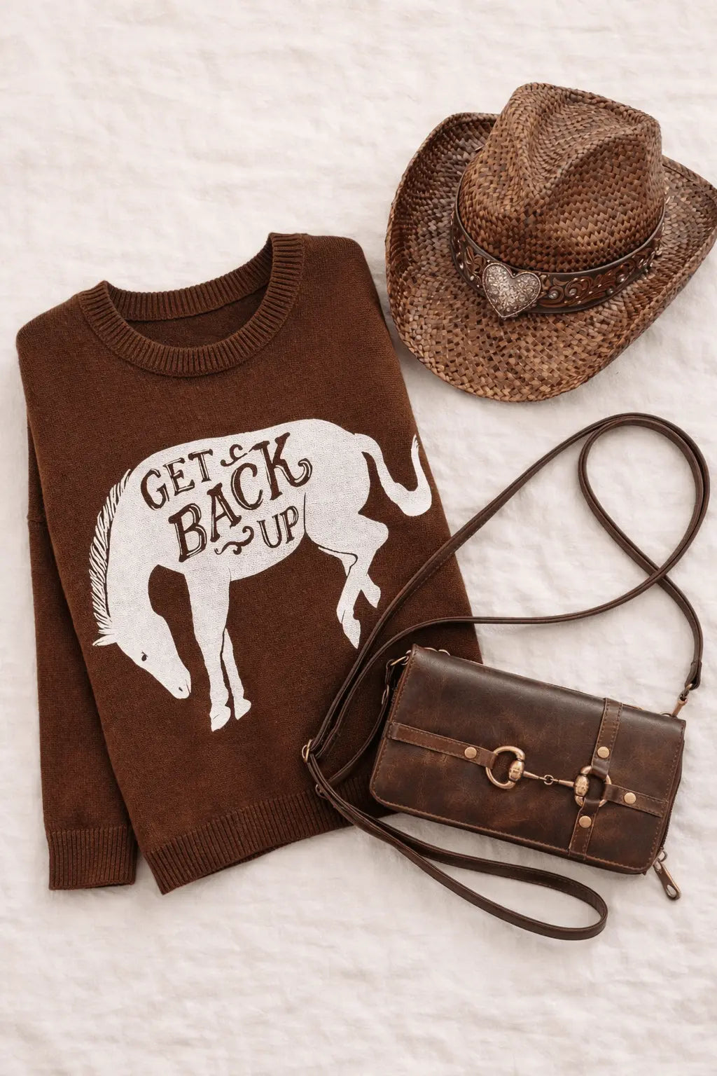 Get Back Up Horse Sweater - Bridle Up Hope Shop
