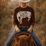 Get Back Up Horse Sweater - Bridle Up Hope Shop
