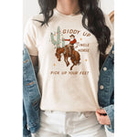 Giddy Up Christmas T-Shirt - Bridle Up Hope Shop