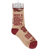 Give a Girl Boots Socks - Bridle Up Hope Shop