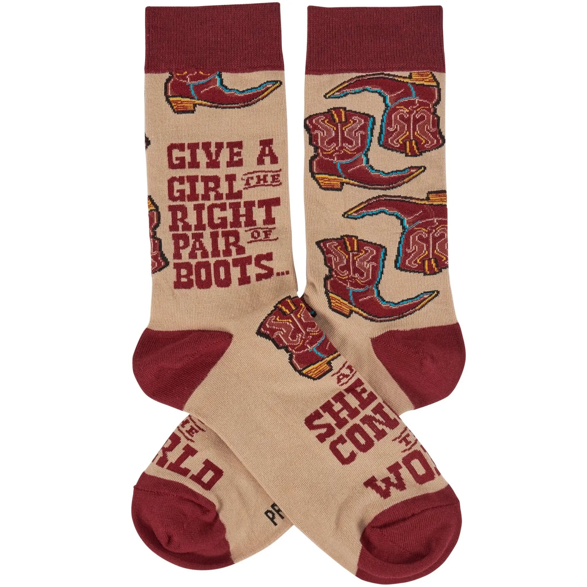 Give a Girl Boots Socks - Bridle Up Hope Shop