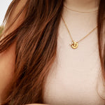 horseshoe cut-out necklace