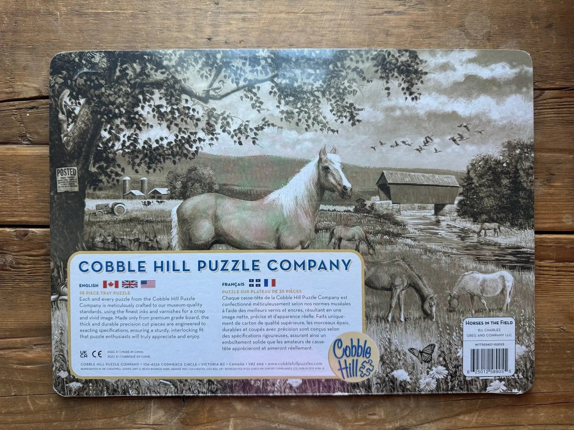 Grazing Horses Tray Puzzle (35pc) - Bridle Up Hope Shop