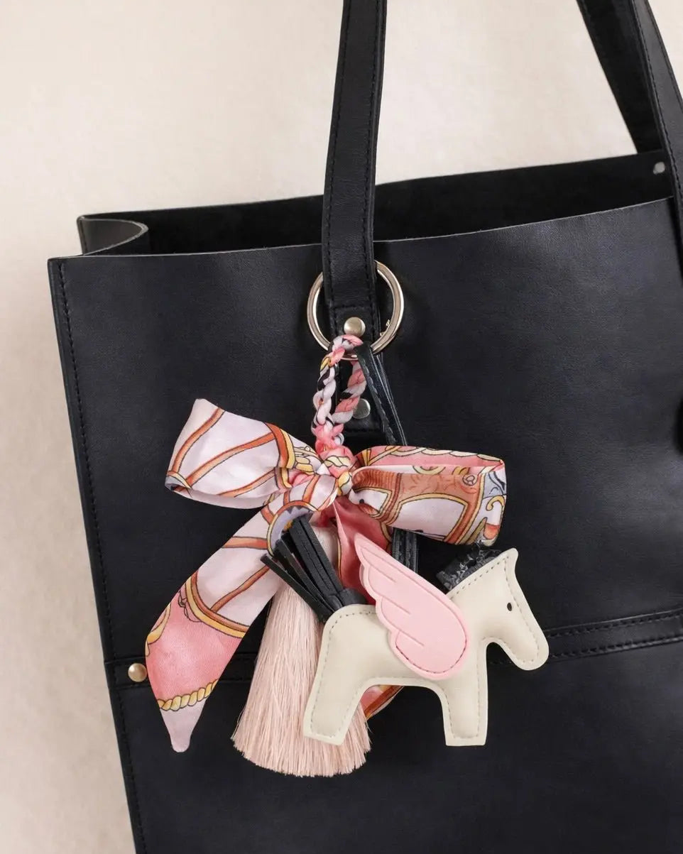 Guardian Angel Horse Bag Charm (Pink) - Bridle Up Hope Shop
