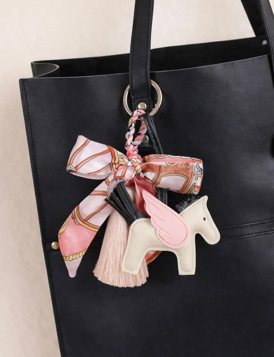 Guardian Angel Horse Bag Charm (Pink) - Bridle Up Hope Shop