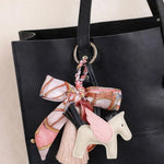 Guardian Angel Horse Bag Charm (Pink) - Bridle Up Hope Shop