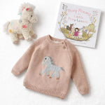 Gwenny Horse Sweater (Blush Pink) - Bridle Up Hope Shop