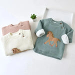 Gwenny Horse Sweater (Seafoam) - Bridle Up Hope Shop