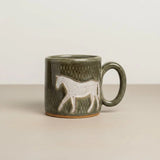 Handmade Horse Mug (Green) - Bridle Up Hope Shop