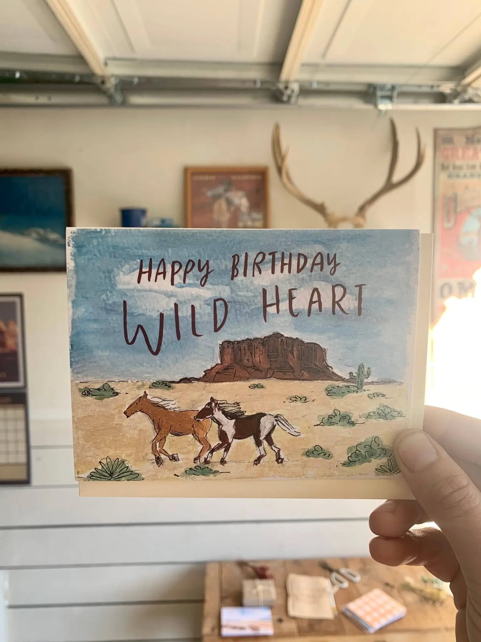 Happy Birthday Wild Heart Horse Card - Bridle Up Hope Shop