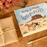 Happy Birthday Wild Heart Horse Card - Bridle Up Hope Shop