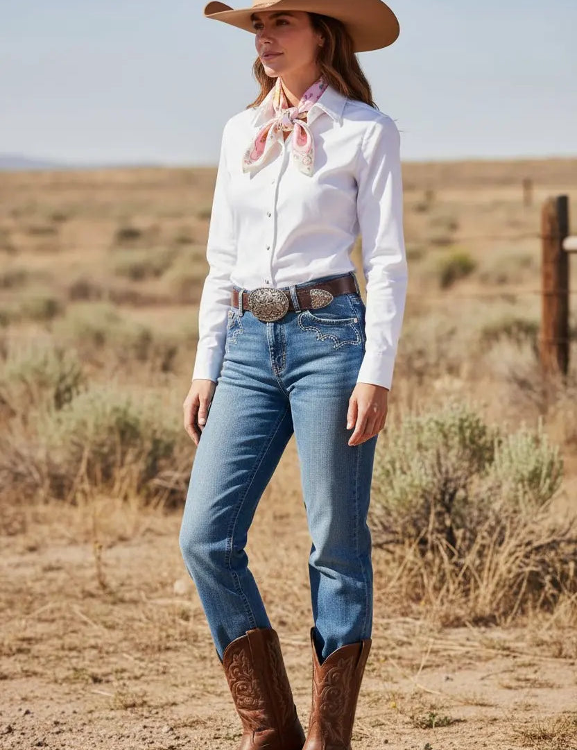 Heart of a Cowgirl Scarf - Bridle Up Hope Shop