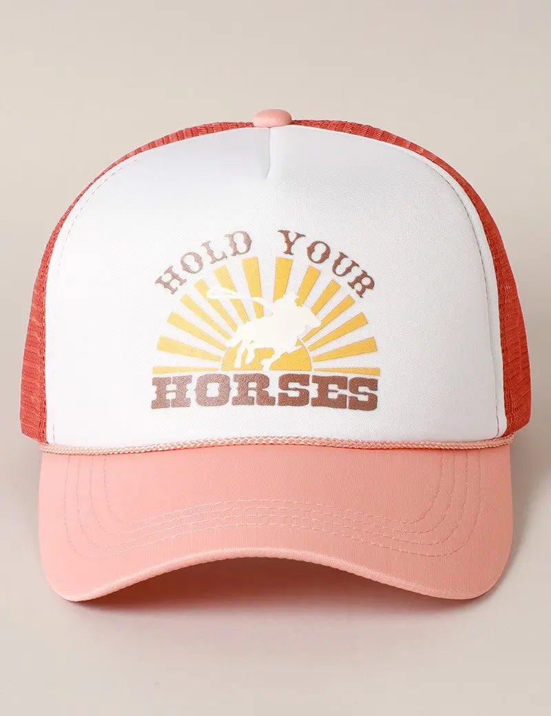 Hold Your Horses Hat (Rose) - Bridle Up Hope Shop