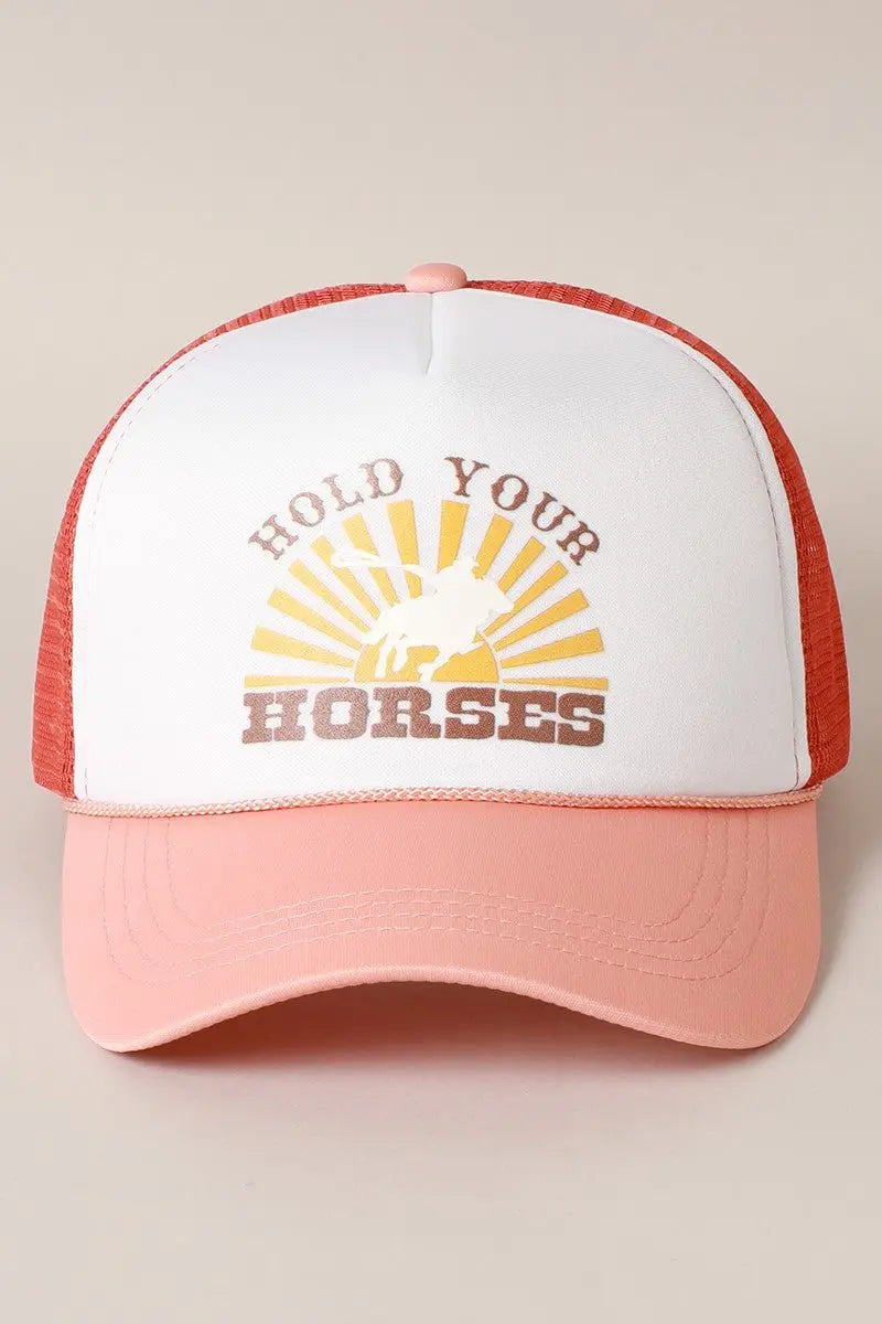 Hold Your Horses Hat (Rose) - Bridle Up Hope Shop