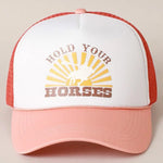 Hold Your Horses Hat (Rose) - Bridle Up Hope Shop