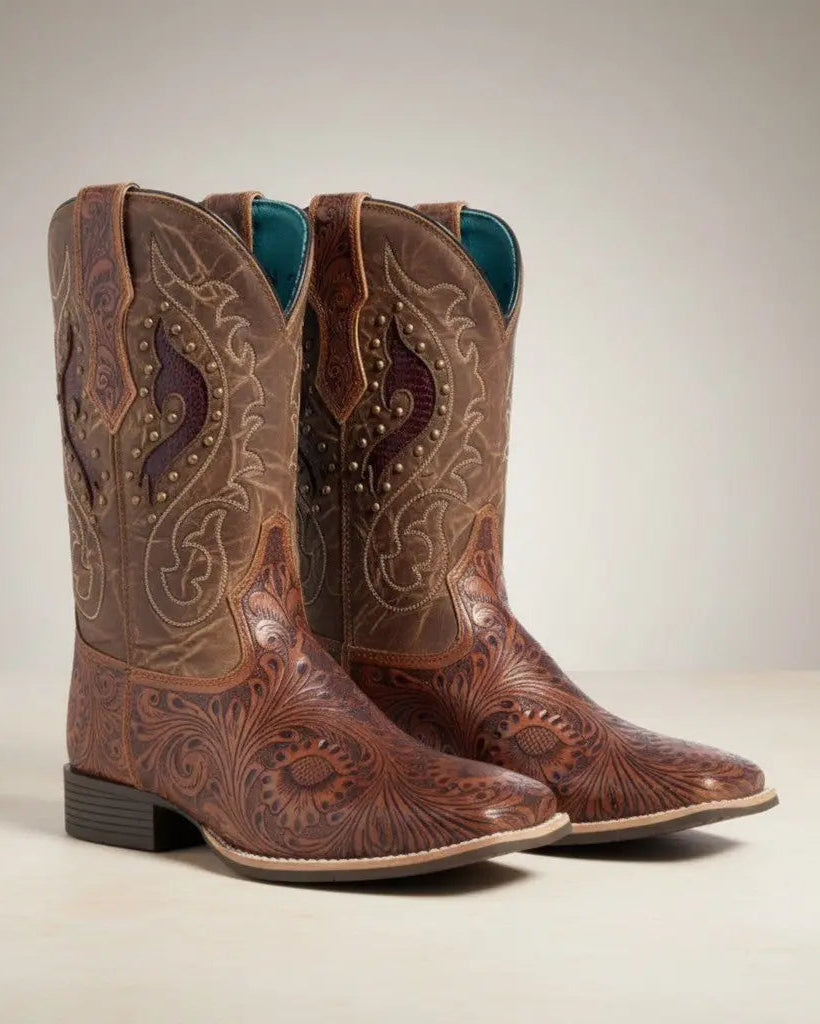 Hope Rider Hand - Tooled Leather Boots - Bridle Up Hope Shop