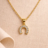Hope Shines Horseshoe Necklace - Bridle Up Hope Shop