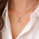 Hope Shines Horseshoe Necklace - Bridle Up Hope Shop