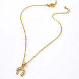 Hope Shines Horseshoe Necklace - Bridle Up Hope Shop