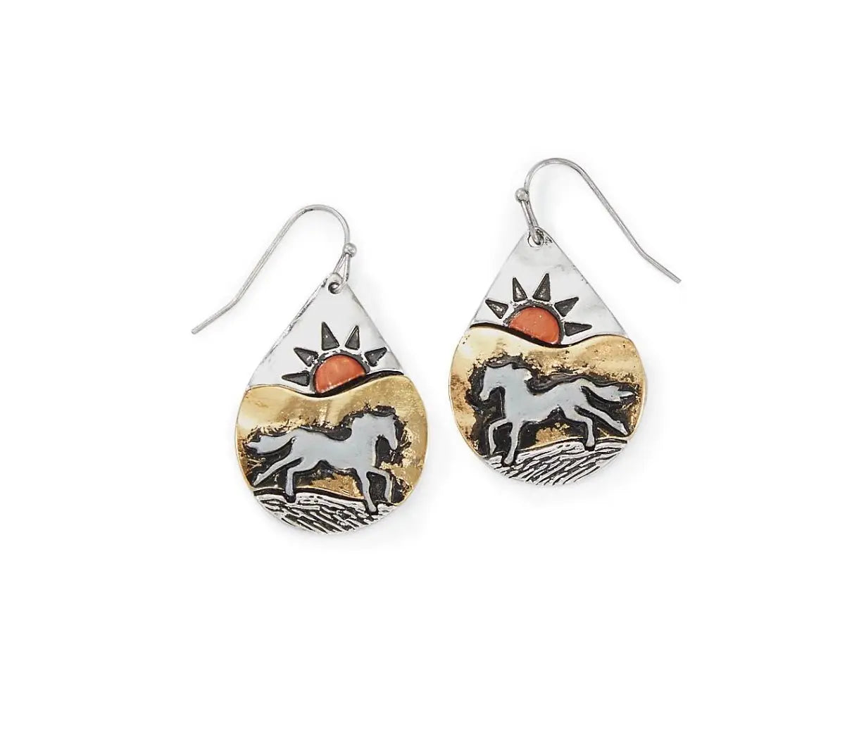 Horse Aztec Earrings - Bridle Up Hope Shop